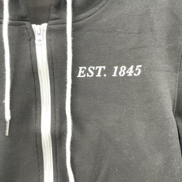 Fernet Branca Hoodie Men Medium Black Full Zip Milano Sportswear Training Travel - Picture 3 of 14